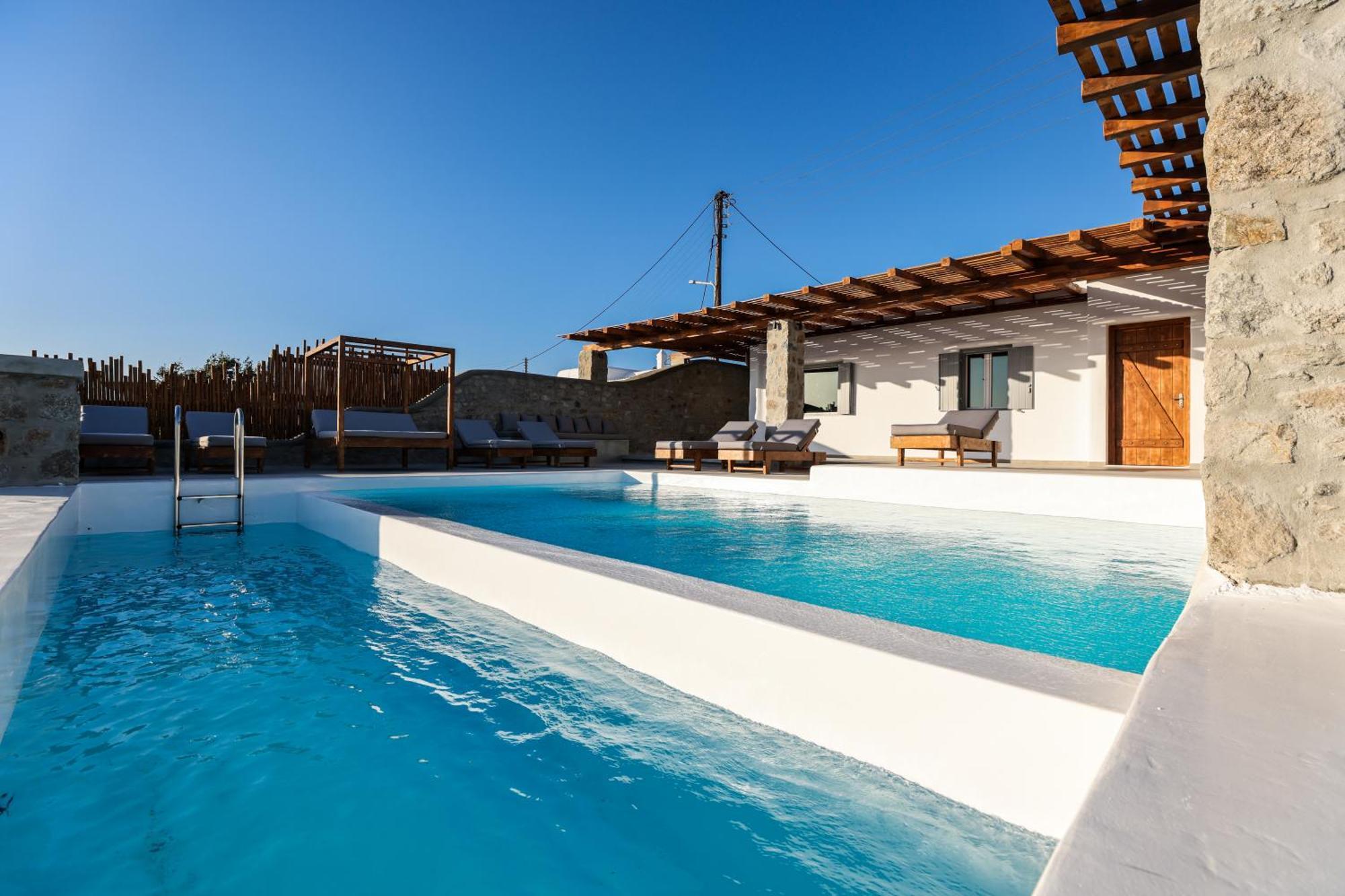 The George Villas With Private Pool, Close To Mykonos Town - Chora Extérieur photo