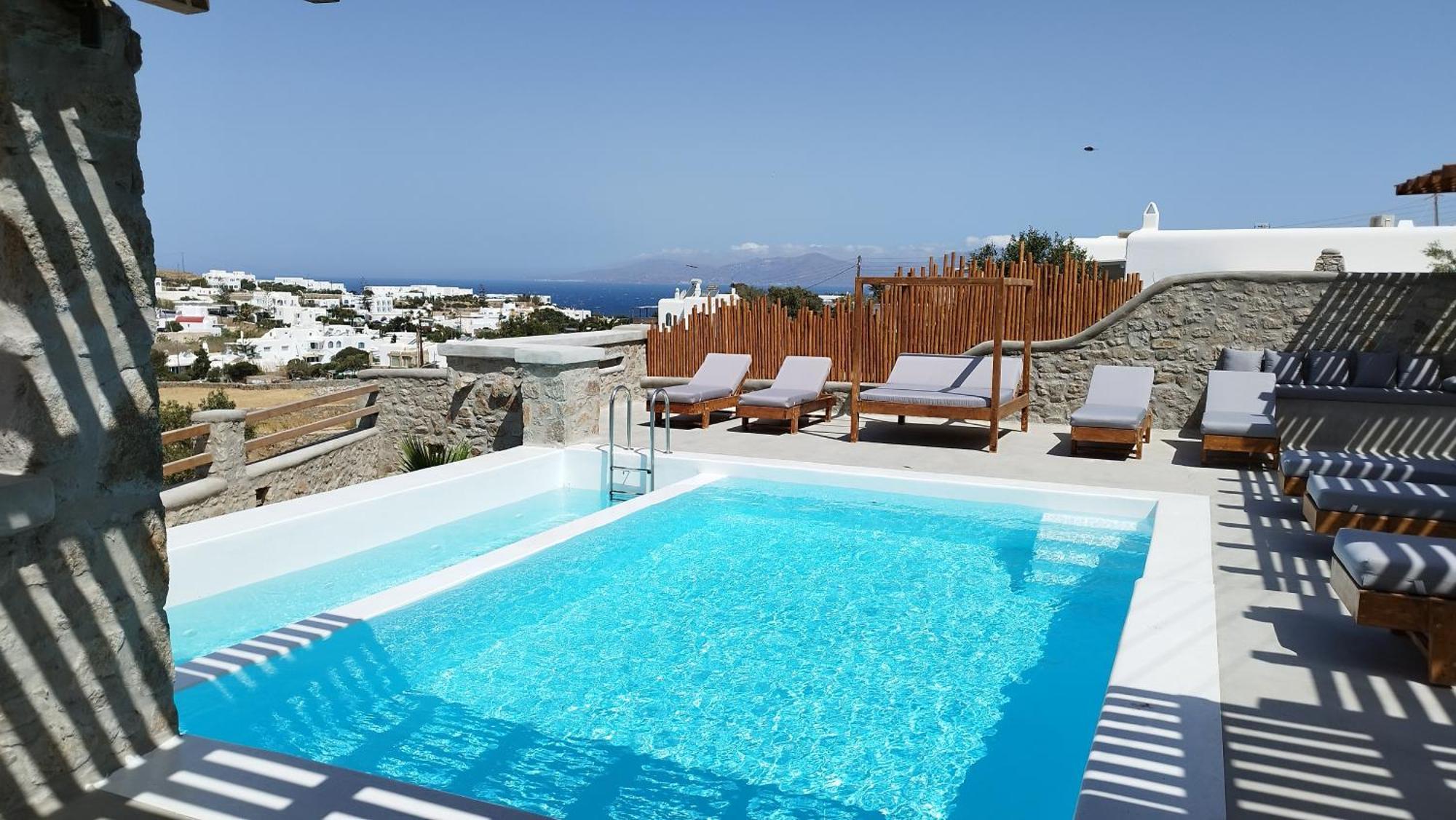 The George Villas With Private Pool, Close To Mykonos Town - Chora Extérieur photo