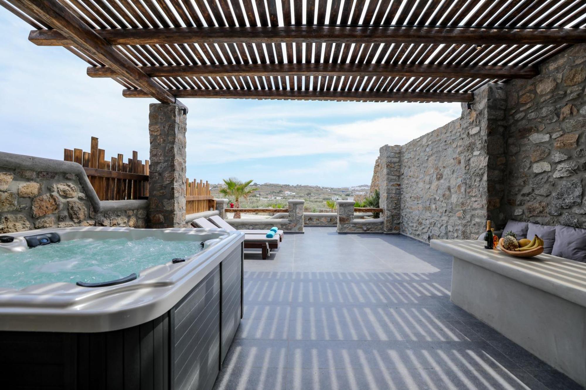 The George Villas With Private Pool, Close To Mykonos Town - Chora Extérieur photo
