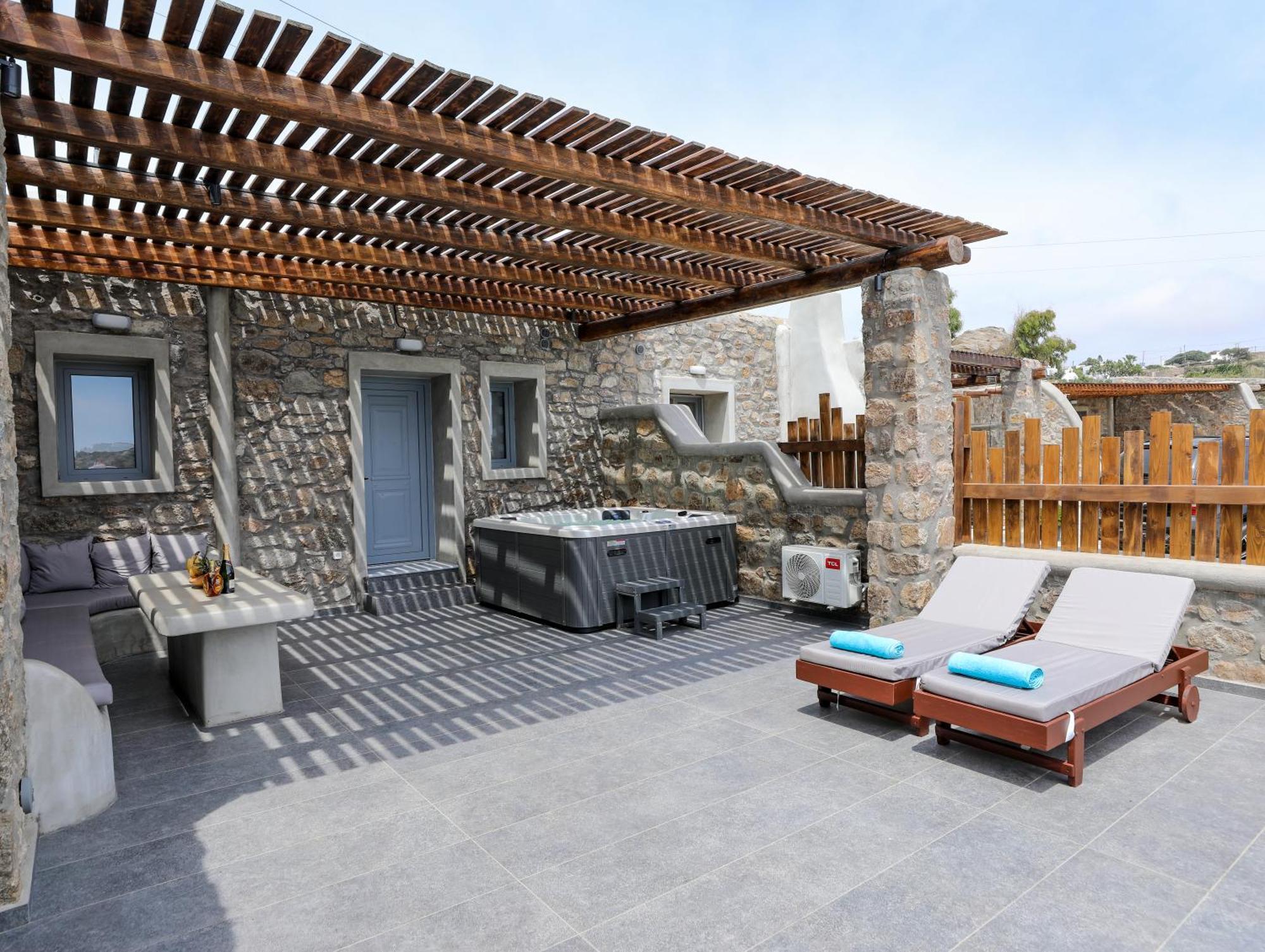 The George Villas With Private Pool, Close To Mykonos Town - Chora Extérieur photo