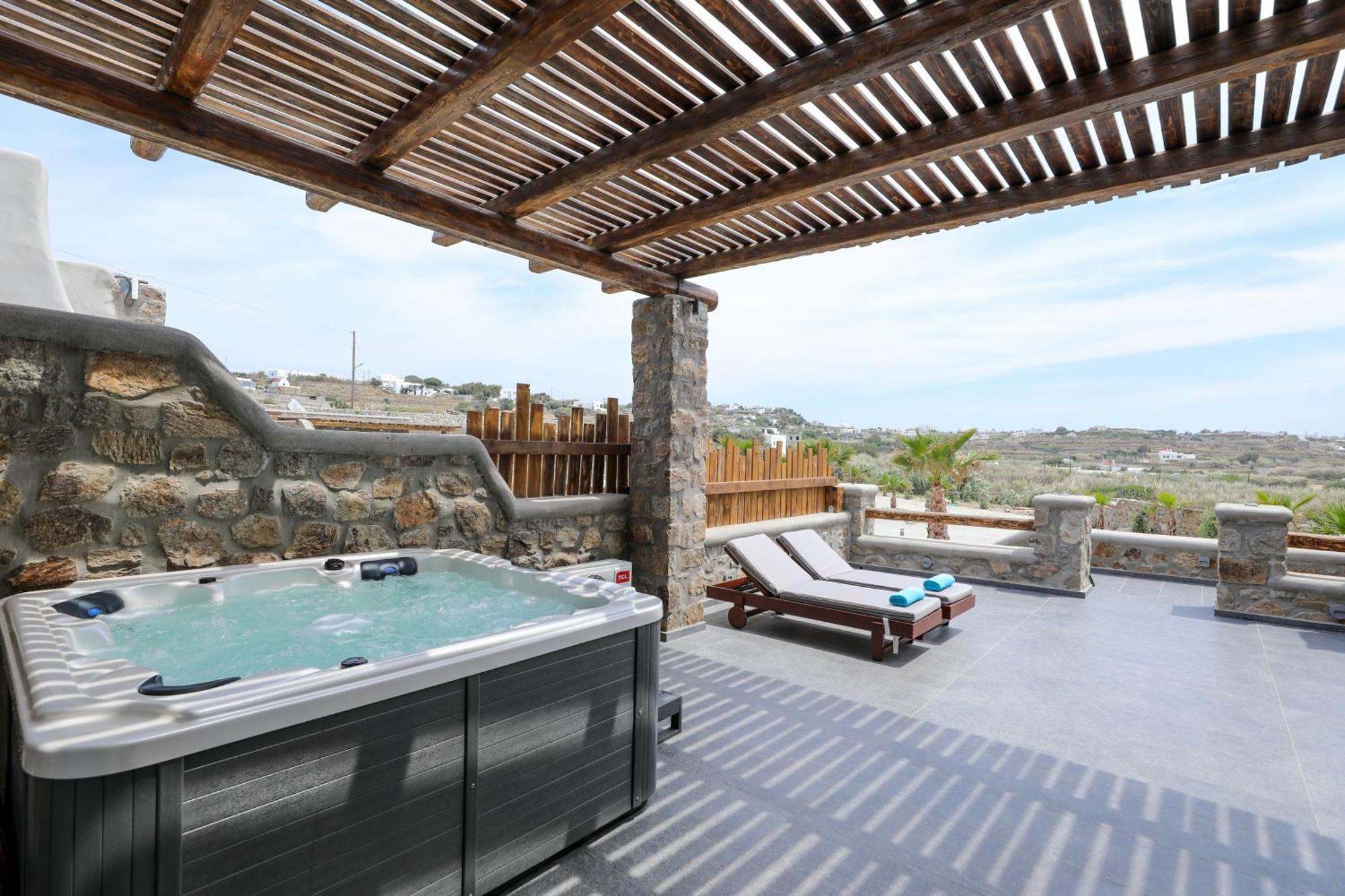 The George Villas With Private Pool, Close To Mykonos Town - Chora Extérieur photo