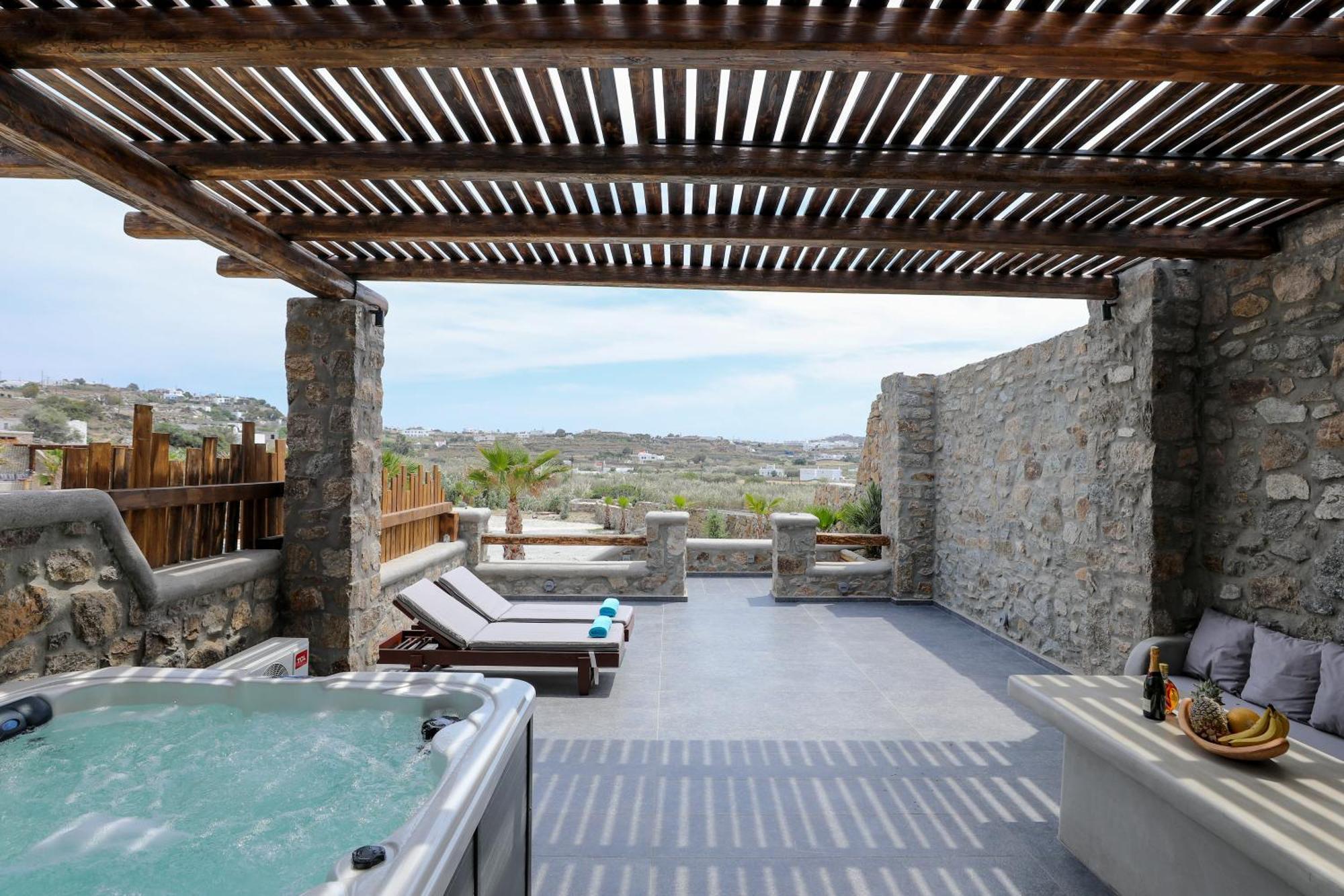 The George Villas With Private Pool, Close To Mykonos Town - Chora Extérieur photo