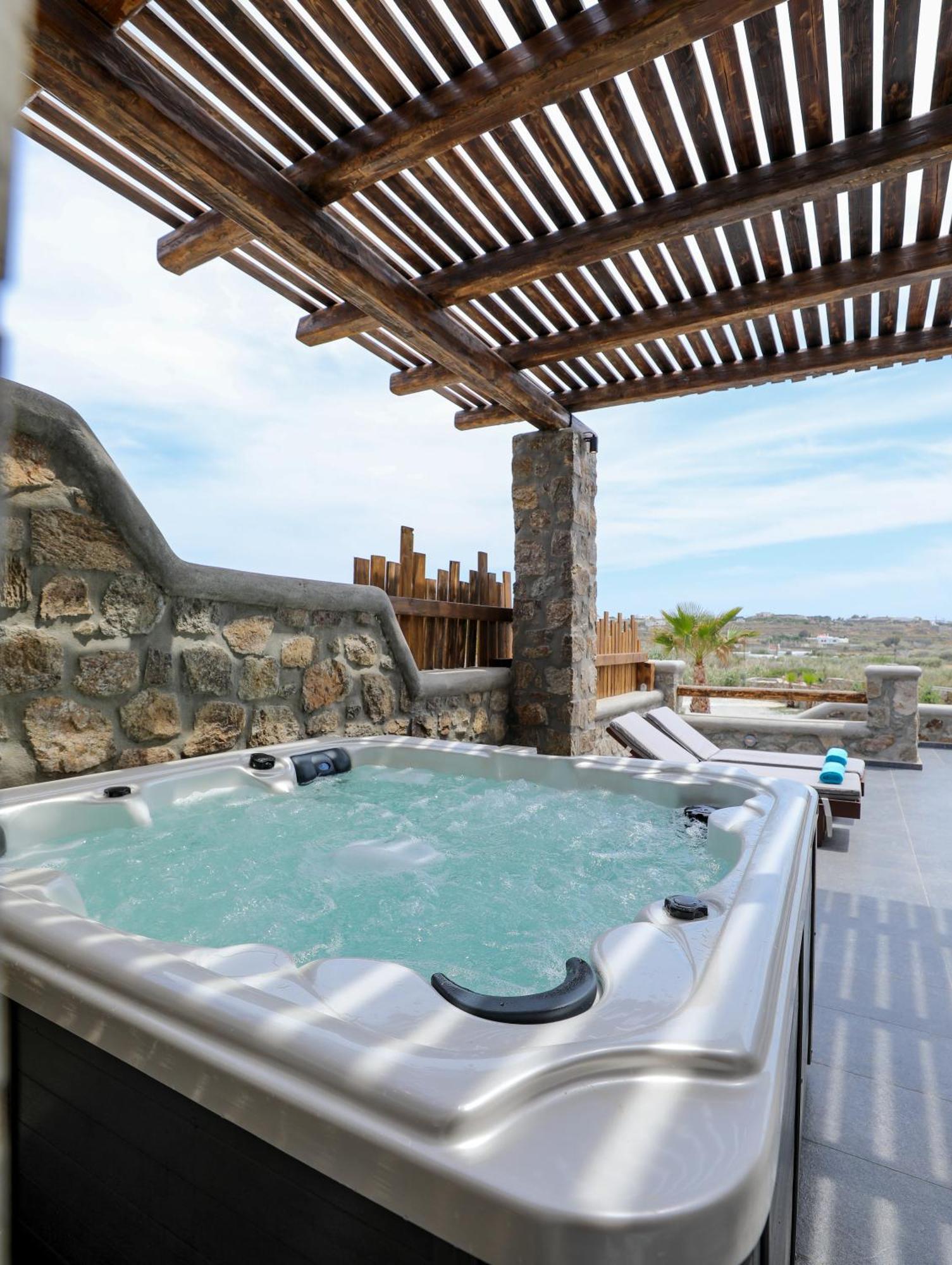 The George Villas With Private Pool, Close To Mykonos Town - Chora Extérieur photo