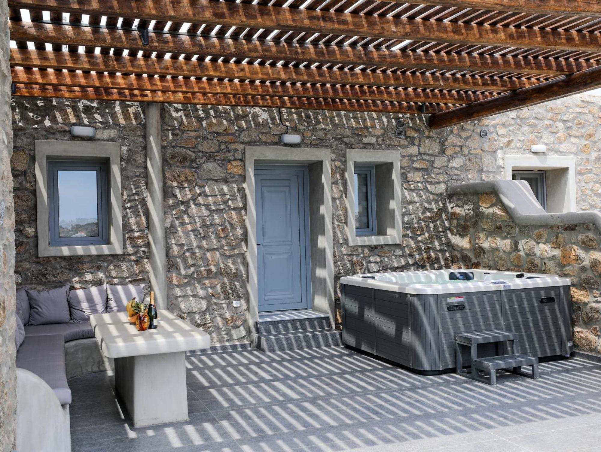 The George Villas With Private Pool, Close To Mykonos Town - Chora Extérieur photo